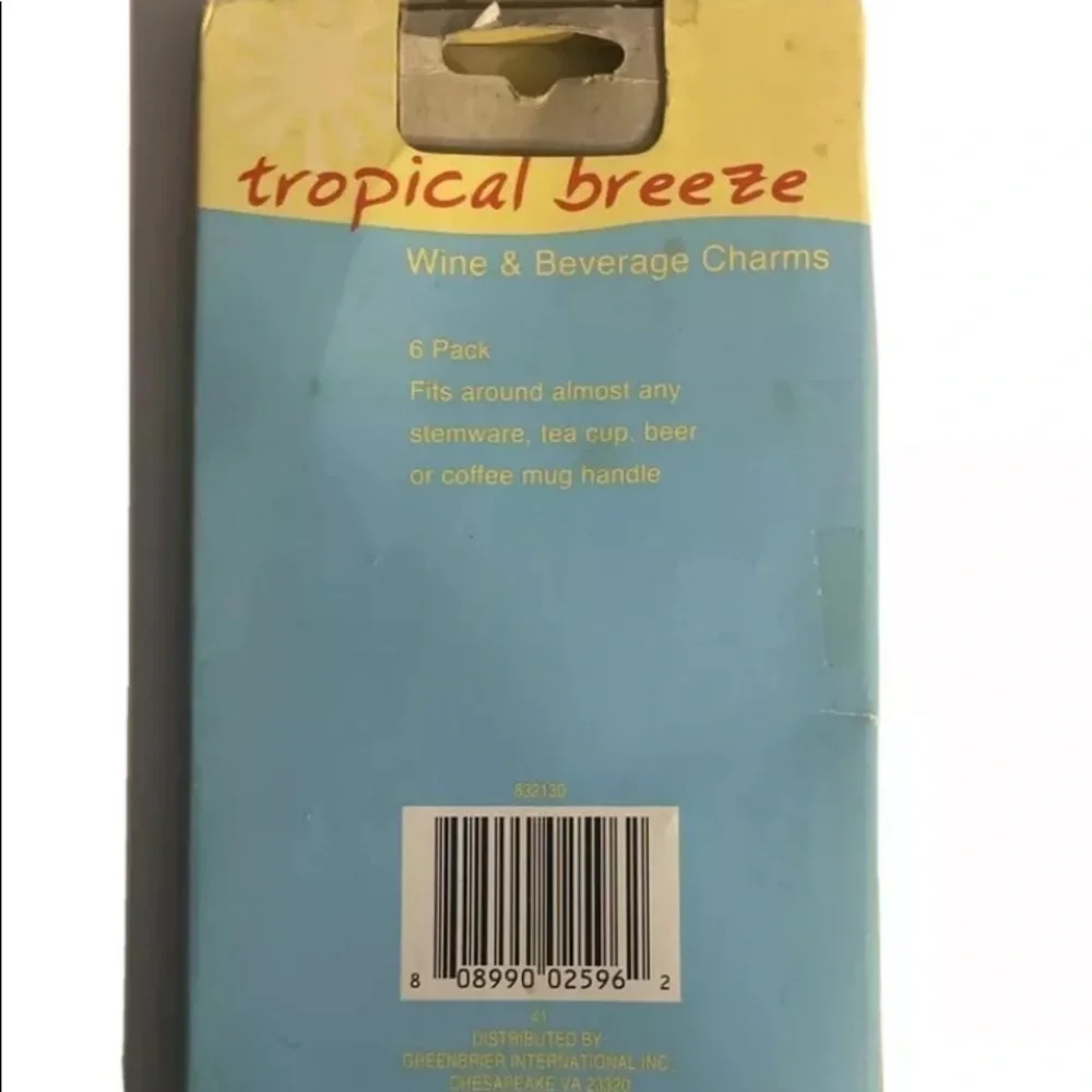Tropical Breeze Wine & Beverage Charms